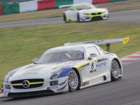 【スーパー耐久 最終戦】公式予選はメルセデス SLS が総合ポール、わずか0.039秒差の接戦に 画像