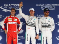 【F1 メキシコGP】ロズベルグが4戦連続ポールポジションを獲得 画像