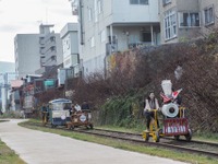 北海道各地のトロッコが「大集合」…小樽の廃線跡走る 画像