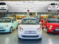 フィアット 500、累計生産150万台…ポーランド工場 画像