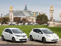 ルノー 日産、COP21に向けEV充電ステーション90基をパリに設置 画像