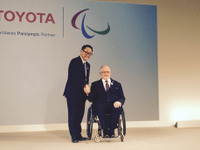 トヨタ豊田社長「スポーツの感動広げたい」…パラリンピックの最高位スポンサーに 画像