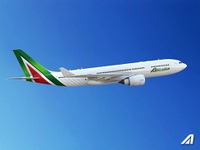 アリタリア機、着陸直後の携帯電話・スマホによるメール送受信が可能に 画像