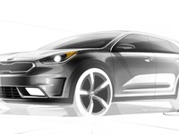 韓国 キア から新型ハイブリッドSUV、ニロ 発表へ 画像