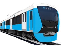 静岡鉄道、「虹の七色」新型車の第1弾は水色に…富士山をイメージ 画像