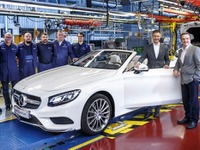 メルセデス Sクラス カブリオレ 新型、ドイツ工場で生産開始 画像