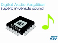 ST、車載カーオーディオ用D級アンプ発表…音質向上とシステム設計簡略化を実現 画像
