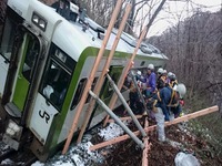 鉄道路線の災害運休区間、山田線不通で50km増…2015年12月末 画像