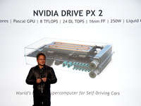 【CES16】NVIDIA、自動運転車用CPU「DRIVE PX 2」を発表 画像