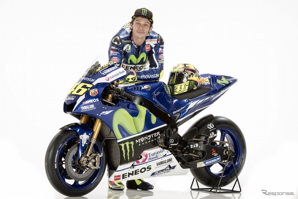 Movistar Yamaha MotoGPのバレンティー ノ・ロッシ選手。