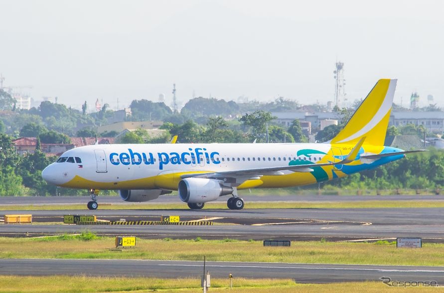 フィリピンLCCセブ・パシフィック航空、A320新塗装1号機を受領