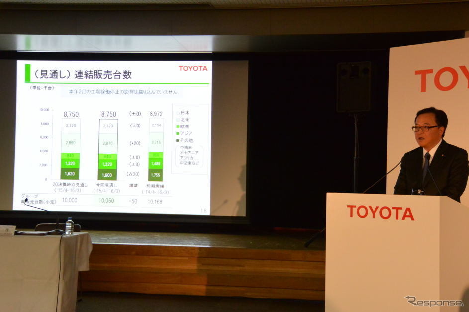 トヨタ自動車 決算会見