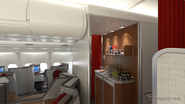 ガルーダ・インドネシア航空のA330-300型機ビジネスクラス新シート「スーパーダイヤモンドシート」イメージ（2）