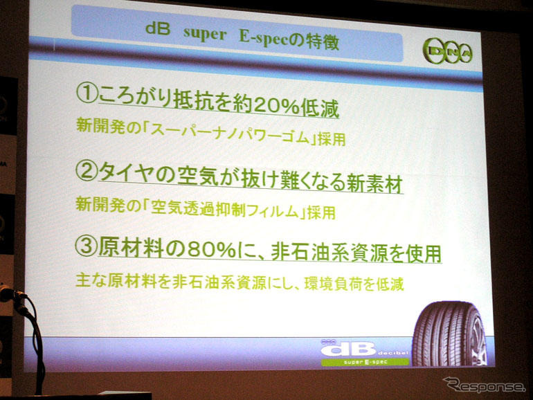 横浜ゴム、環境タイヤを開発、来夏に発売