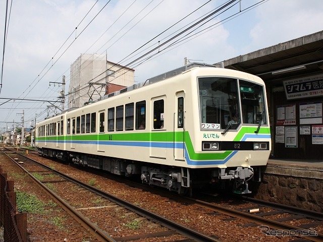 叡山電鉄のICカード導入は3月16日に決まった。写真は叡山本線の元田中駅。