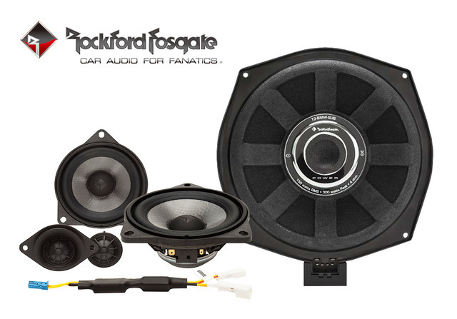 米ブランド『Rockford Fosgate』からBMWにジャストフィットする専用スピーカーに待望のサブウーファーがラインナップ