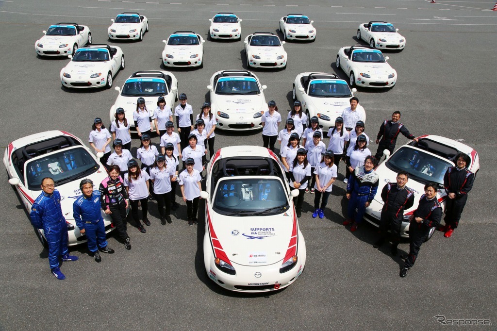 Mazda Women in Motorsport Project （2015年 美祢自動車試験場）