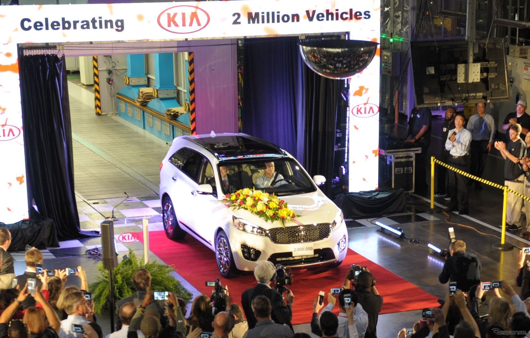 累計生産200万台を達成したキアモーターズの米国ジョージア工場