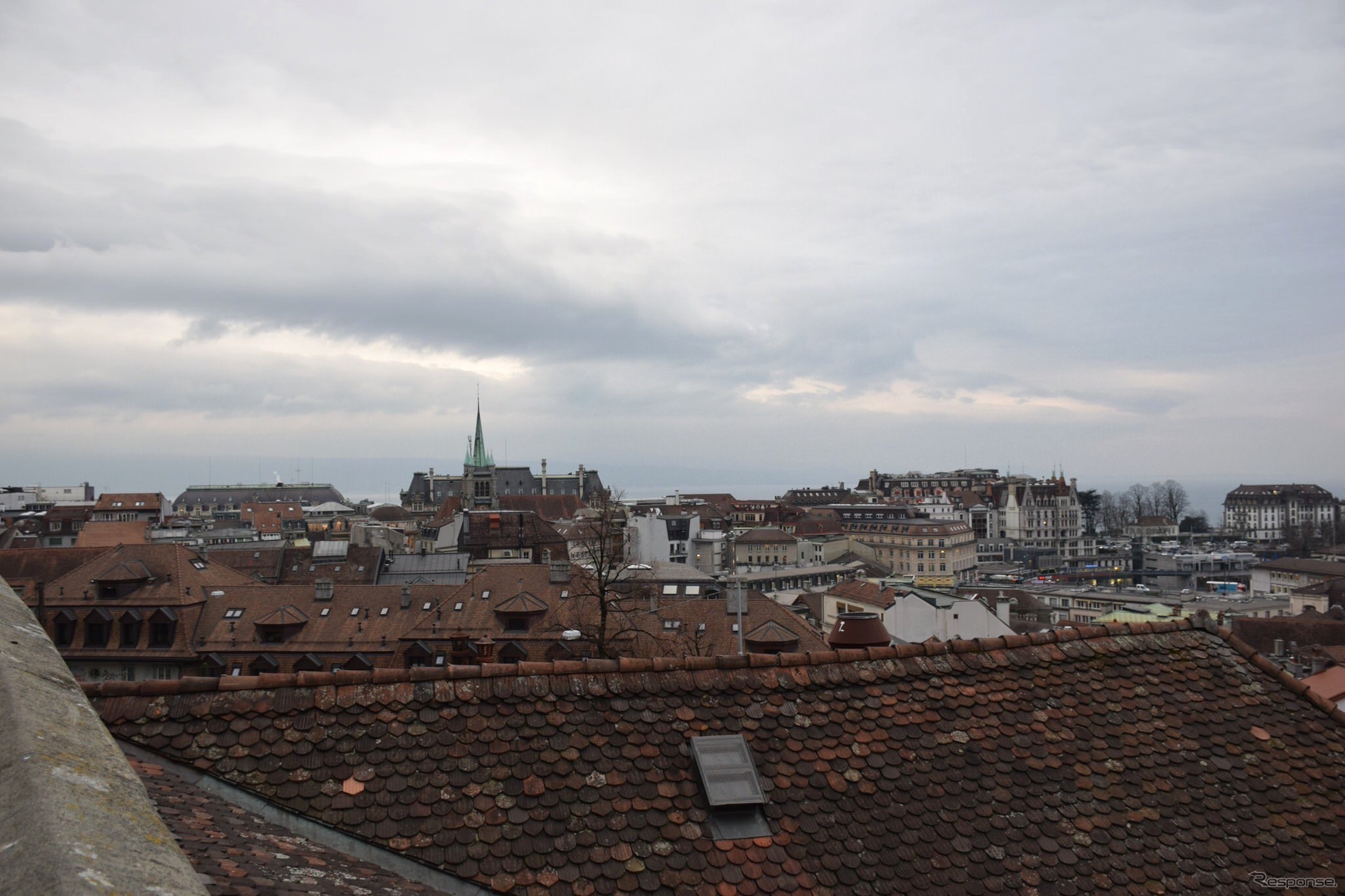 スイス ローザンヌ大聖堂前から見た景色