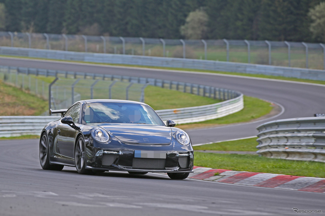 ポルシェ911 GT3 改良新型 スクープ写真