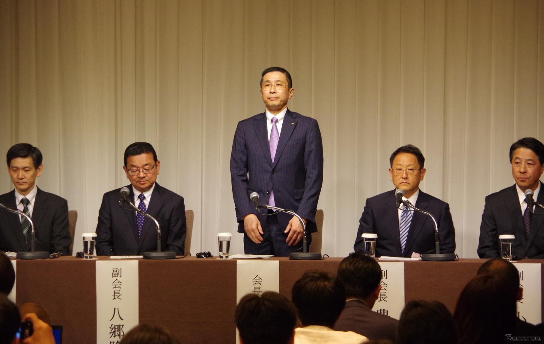 日本自動車工業会 会見（19日）