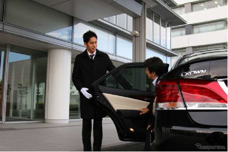 バレーパーキングサービスの車両受け渡し場所の様子（イメージ）