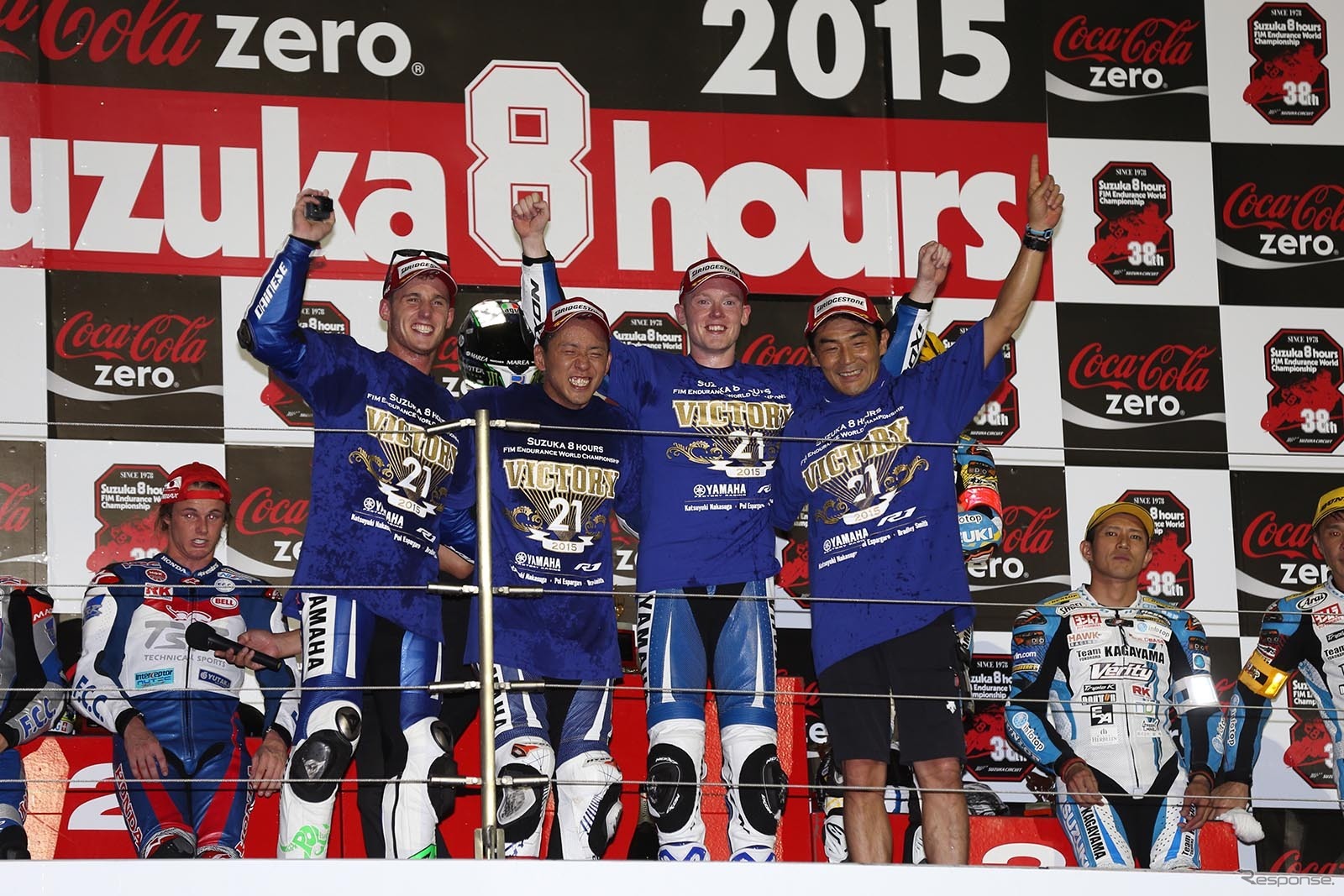 昨年19年ぶりに優勝を果たしたYAMAHA FACTORY RACING TEAM
