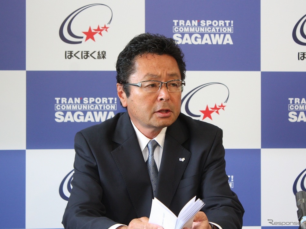 佐川急便の荒木社長。