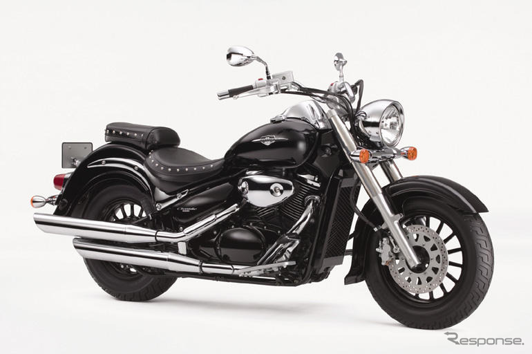 スズキ イントルーダークラシック400 に白と黒の特別仕様