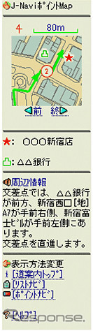 方向音痴よサヨウナラ---Jフォンの携帯電話でナビサービス開始