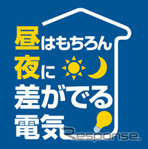「昼はもちろん夜に差がでる電気（名称＝ホームプラン）」を設定