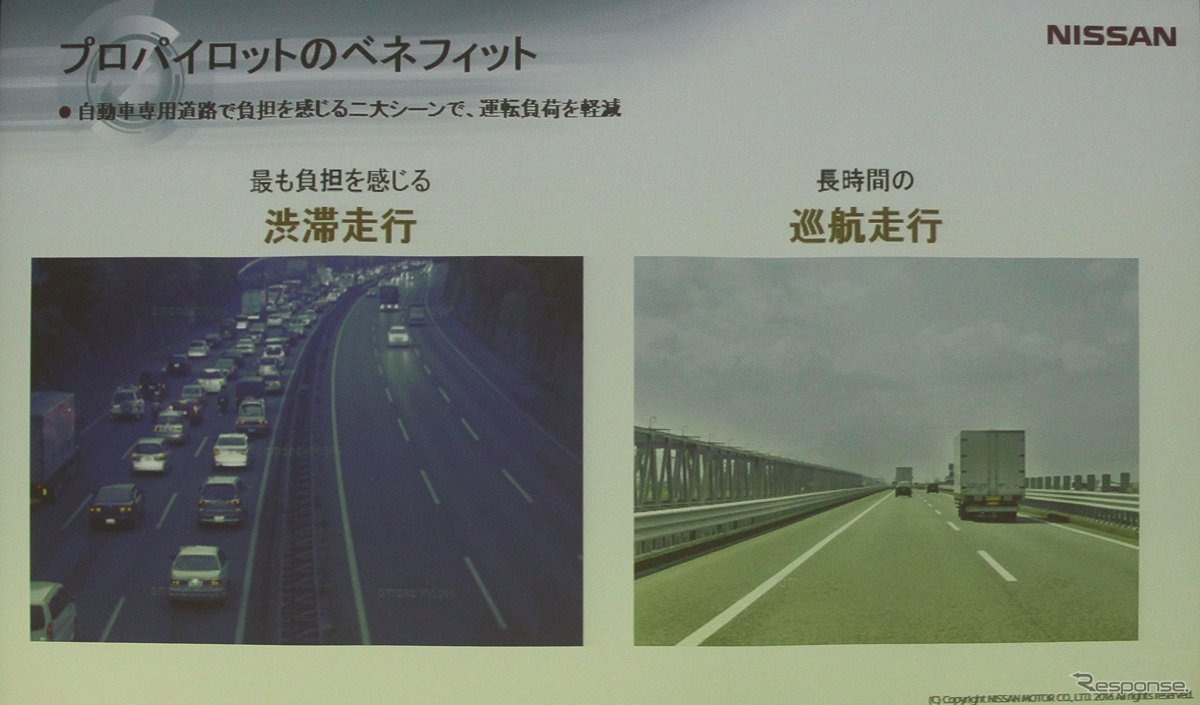 高速道路の渋滞、巡航の自動運転をアシスト