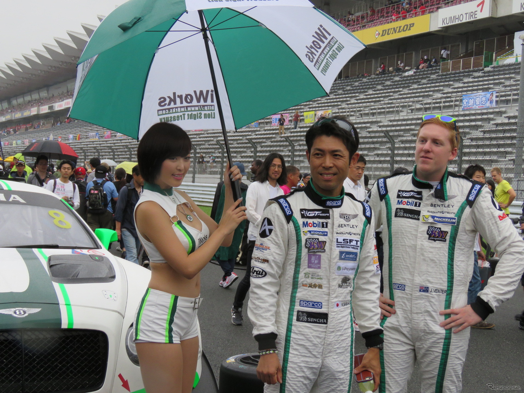 ベントレーの8号車でGTアジアを戦う澤選手とベンター選手。