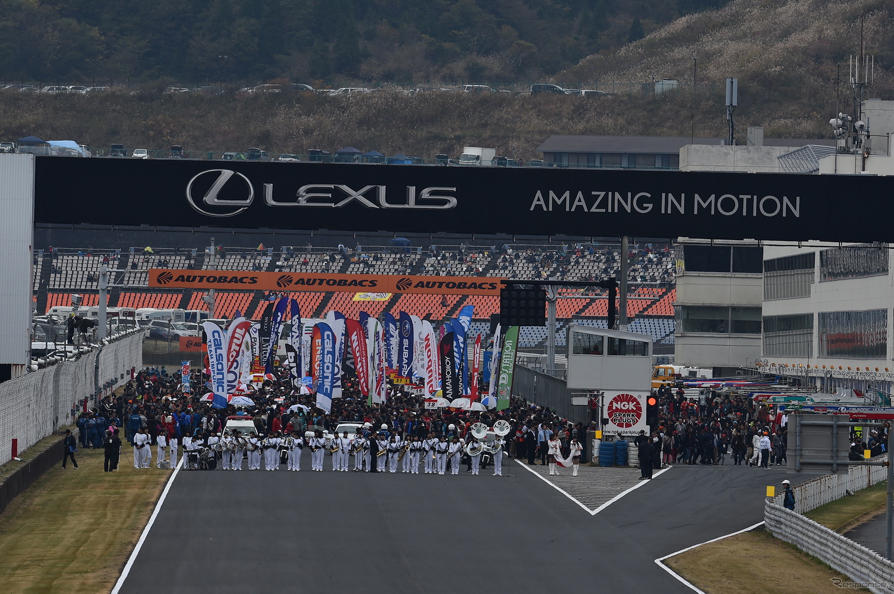 九州を代表する本格的サーキット「オートポリス」（2015年SUPER GT開催時）。