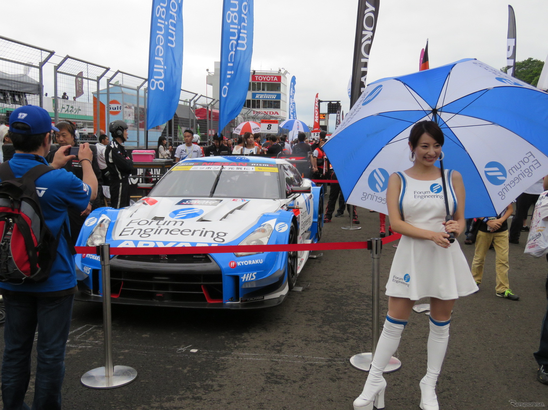 #24 GT-Rは9番グリッドスタートだった。