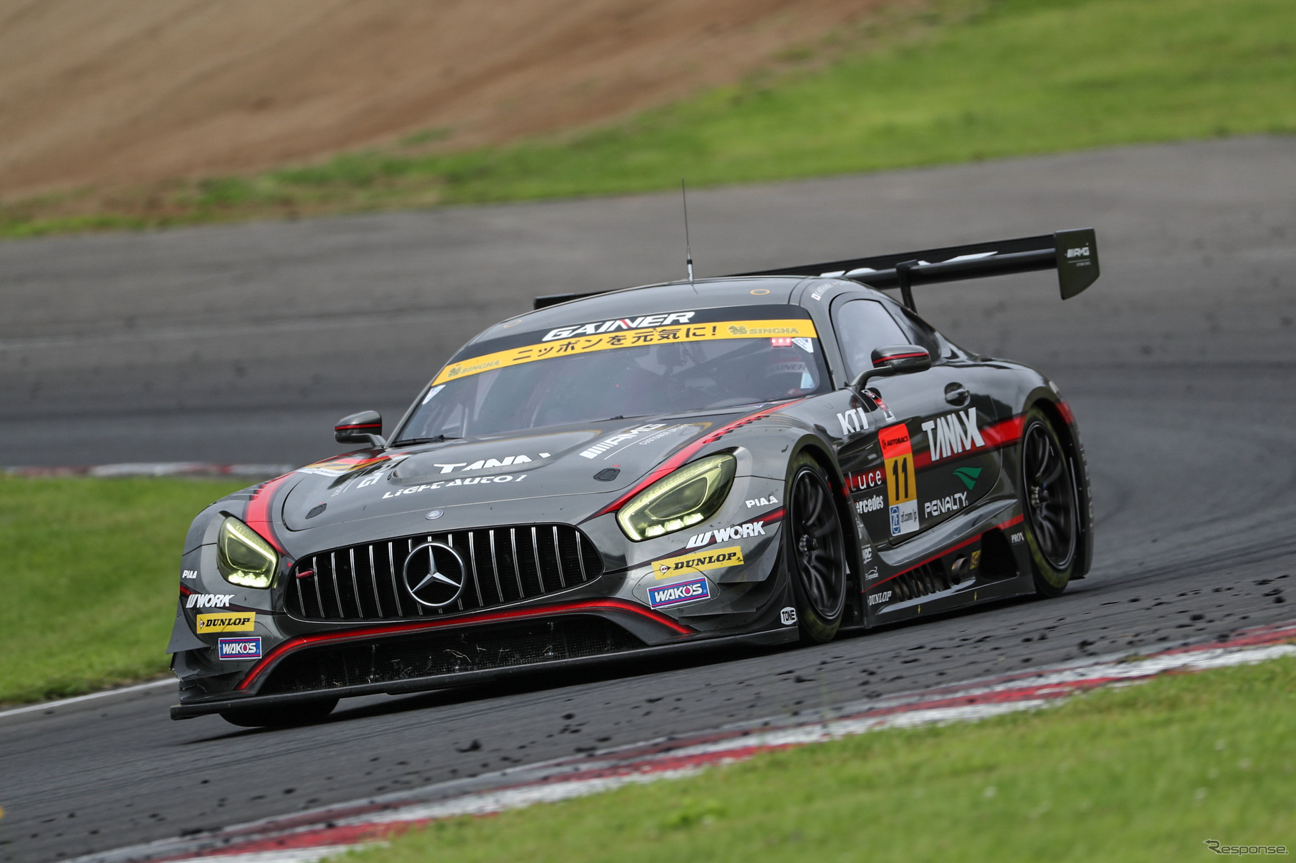 決勝4位の#11 メルセデスAMG-GT3。