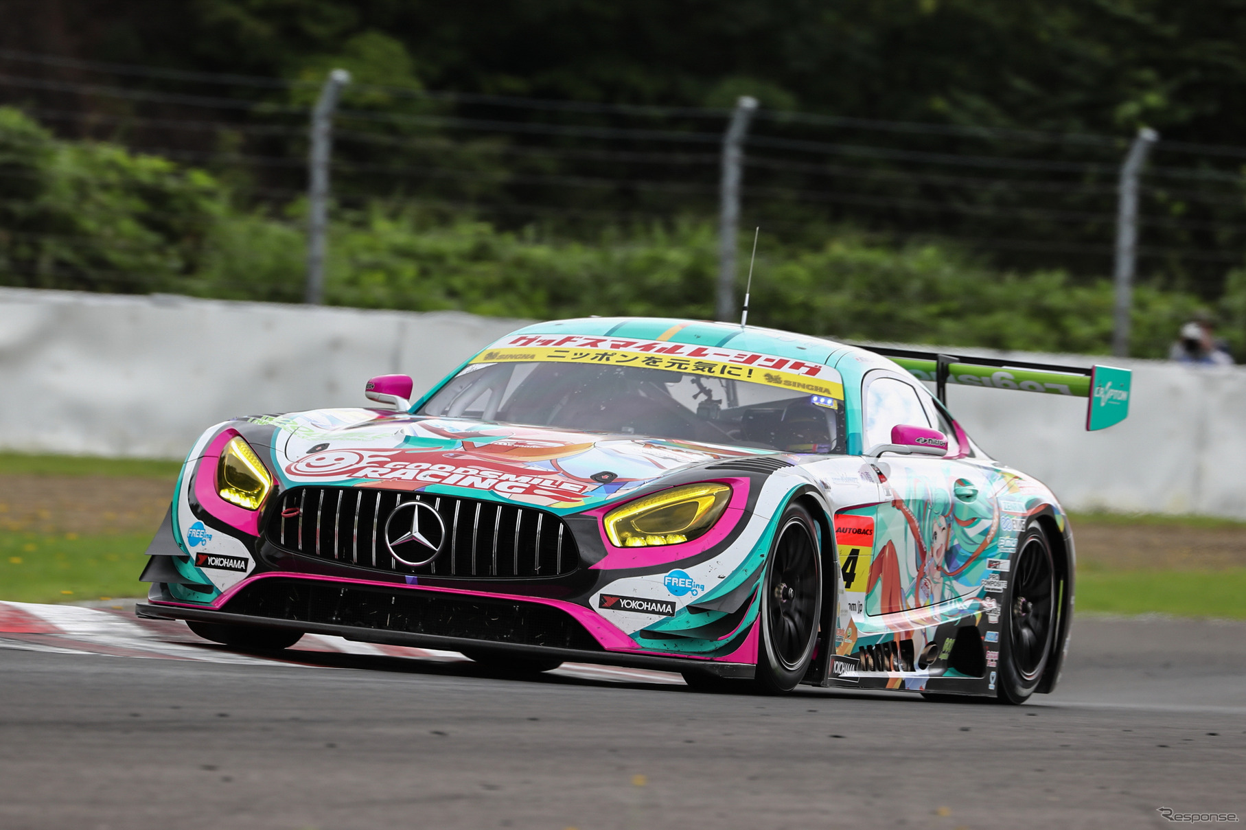 決勝7位の#4 メルセデスAMG-GT3。