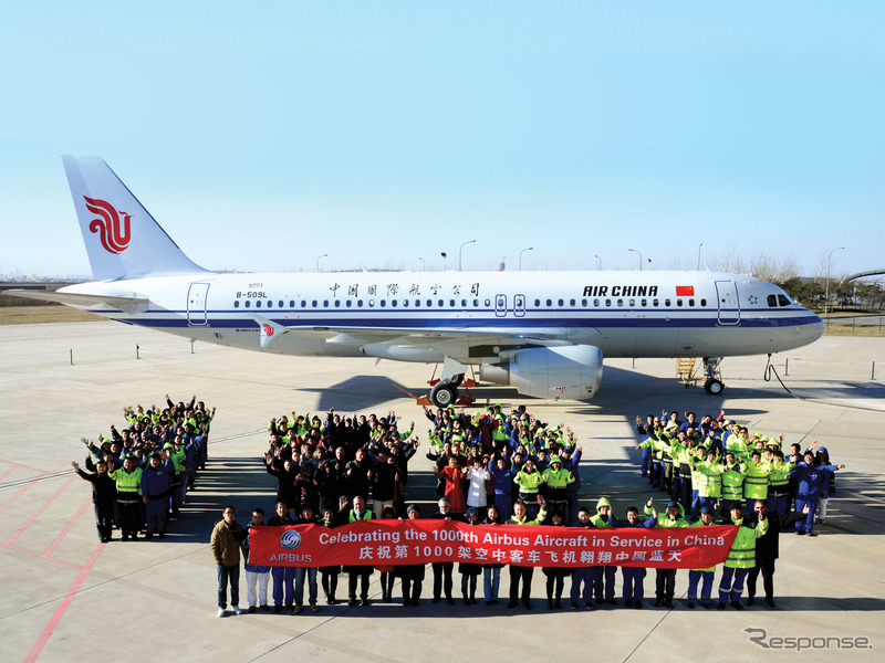 中国国際航空のエアバスA320型機