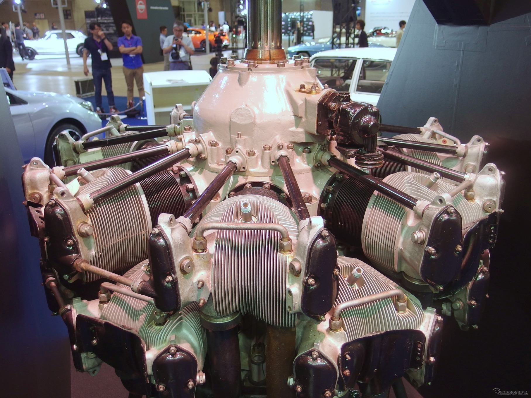 スバル富士重工の前身、中島飛行機の「栄」21型（ハ-115）エンジン（オートモビル カウンシル 2016）