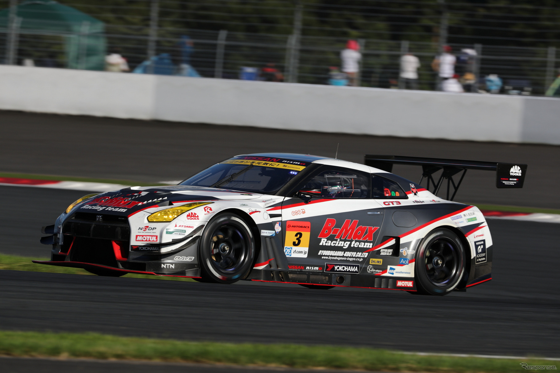 決勝6位の#3 GT-R。