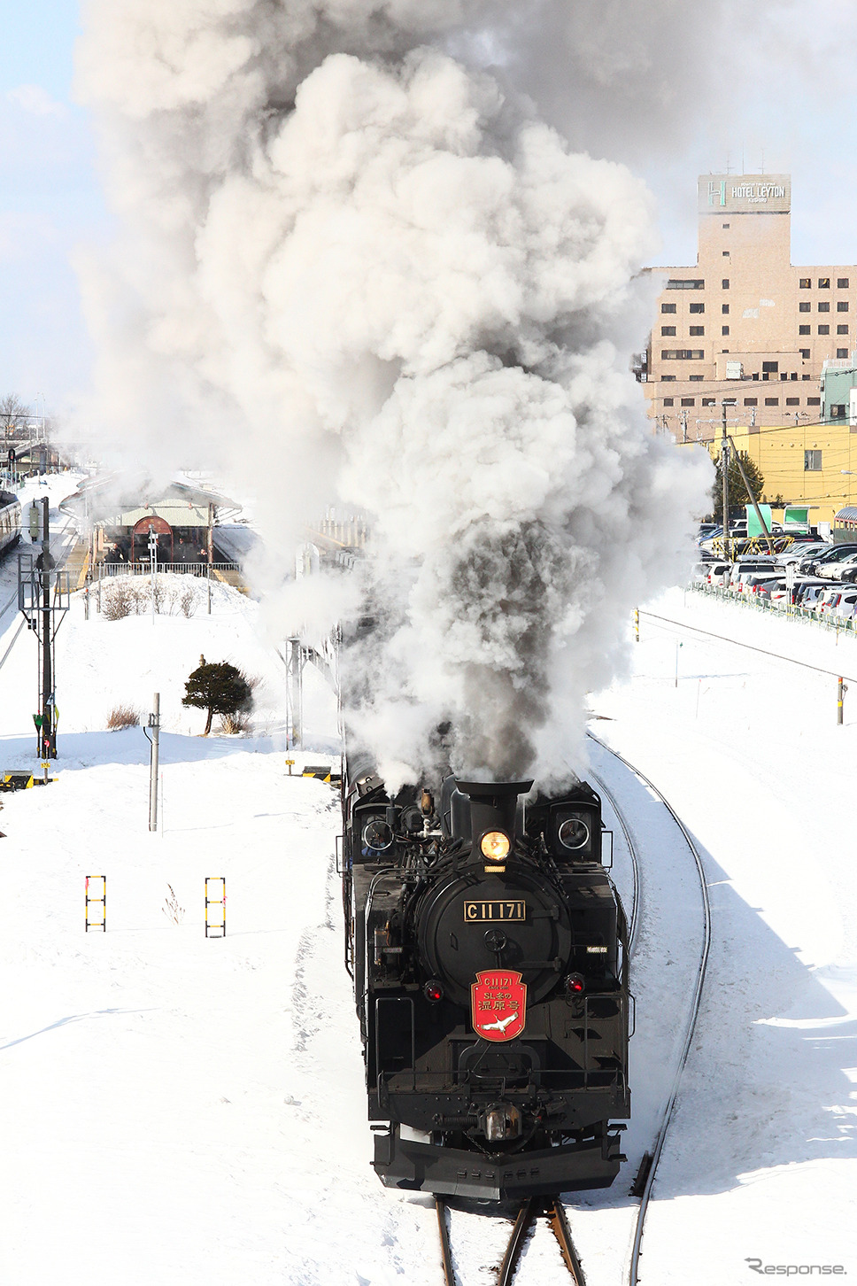 釧路駅を発つC11 171