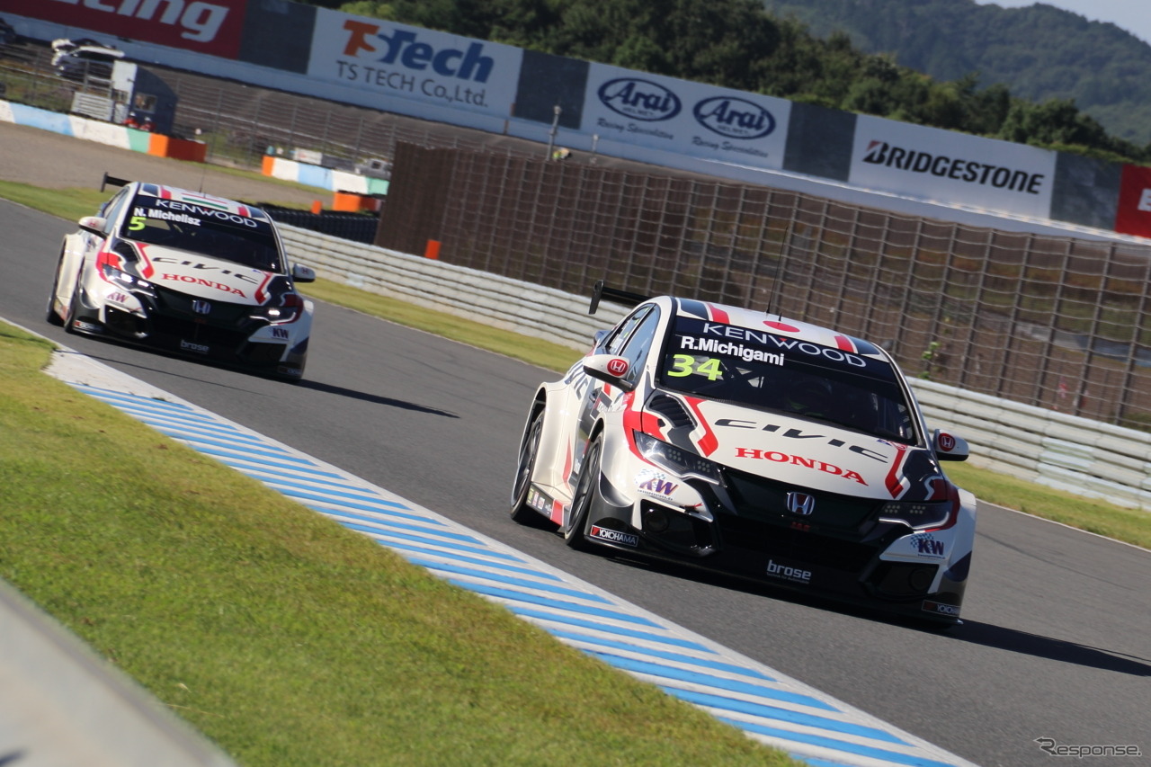 WTCC日本ラウンドにスポット参戦している道上龍