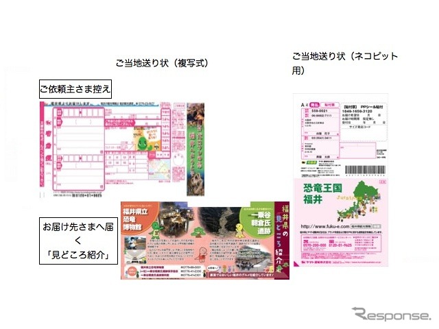 ご当地送り状による観光情報のPR