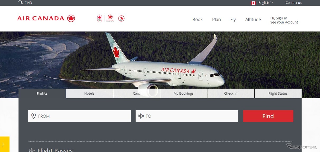 エア・カナダ公式サイト