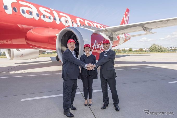 エアバス、エアアジアにA320neo第1号機を引き渡し