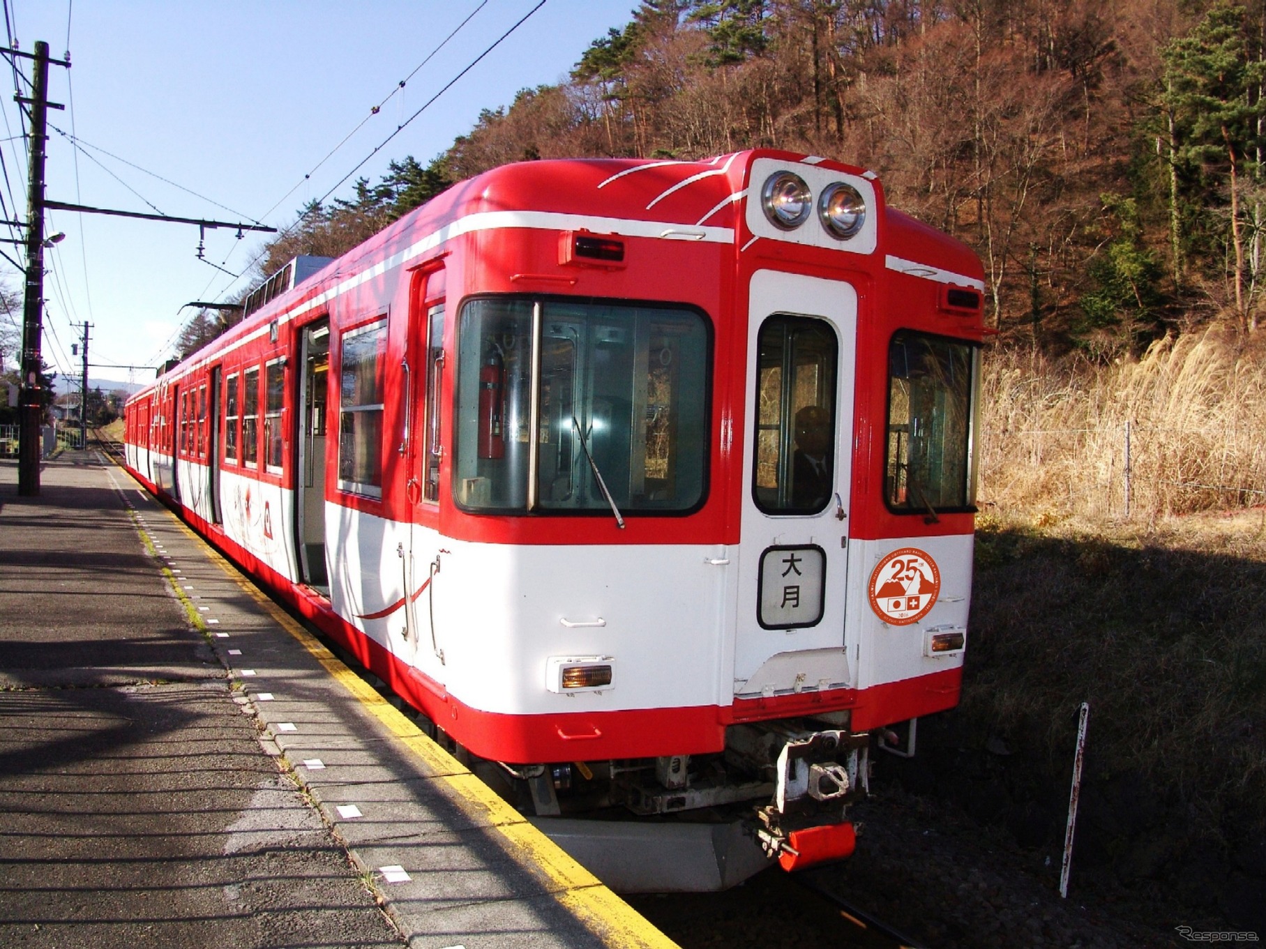 25周年記念ロゴマークも制定され、一部の普通列車でヘッドマークとして掲出される。写真は1200系にヘッドマークを掲出した合成イメージ。