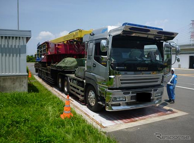 重量超過の大型トレーラー（参考画像）