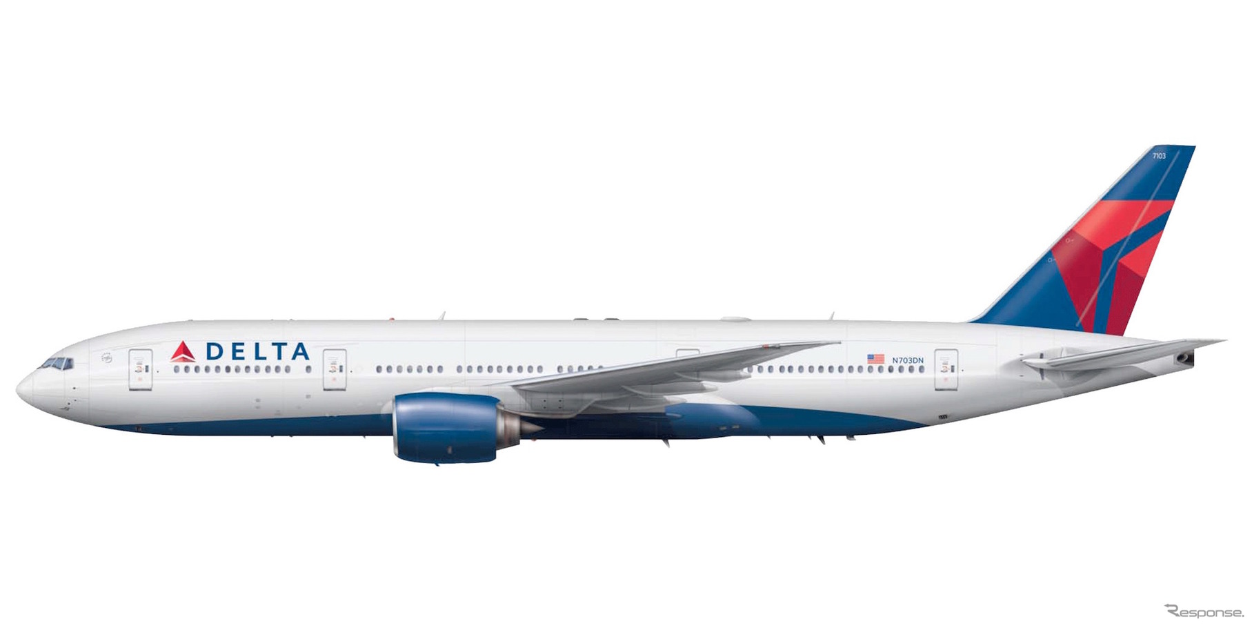 デルタ航空のB777-200LR