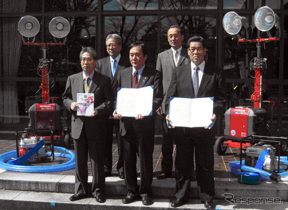 ホンダ、大規模災害に備え、埼玉県に協力