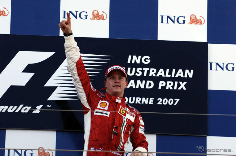 ライコネン、フェラーリデビューで完勝…オーストラリアGP